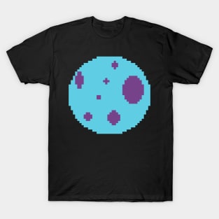 Blue Moon in pixel T-Shirt